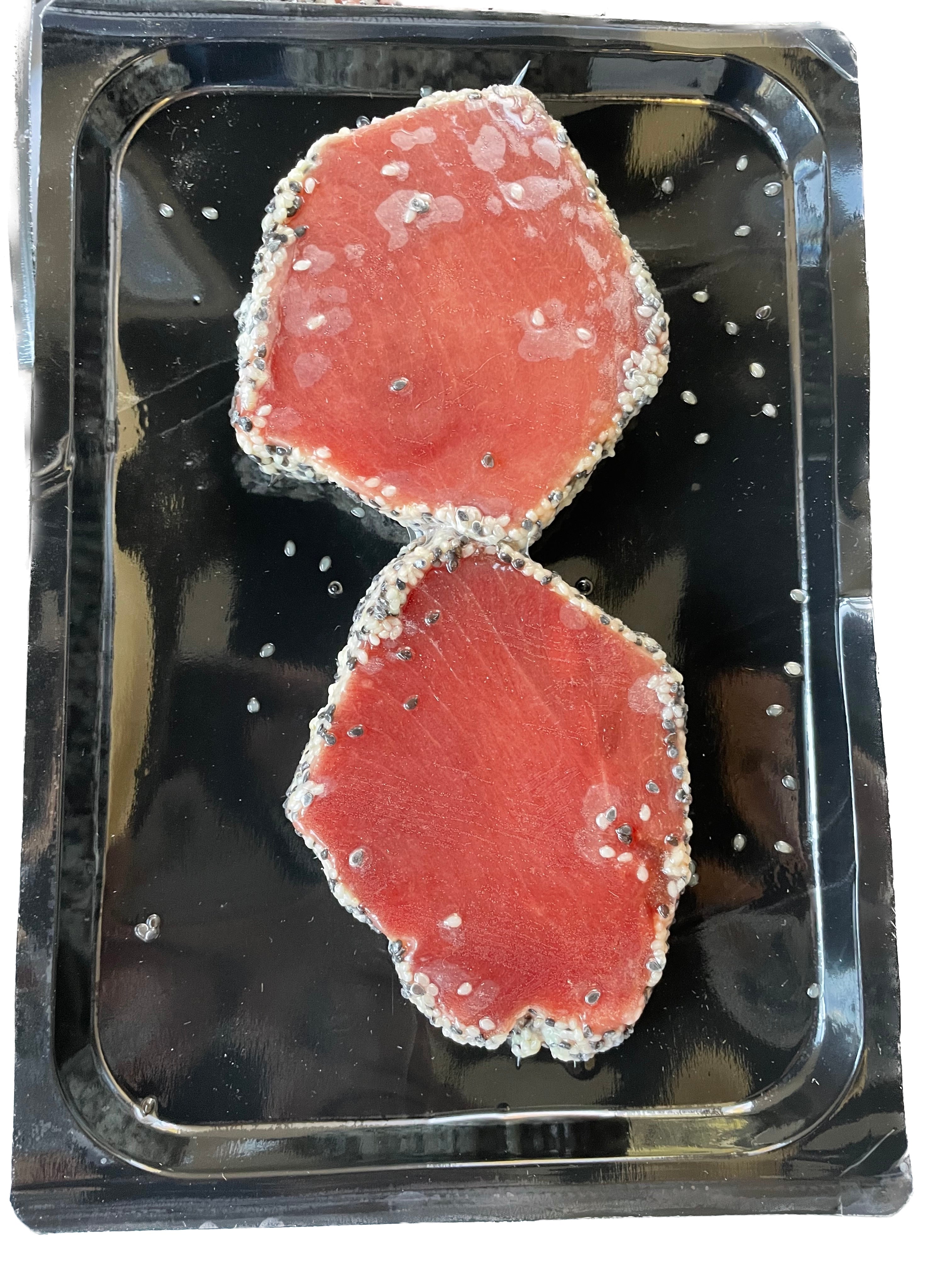 Sesame Crusted Ahi Tuna Steaks, 18 packs x 10.7 oz (36 sesame crusted steaks)