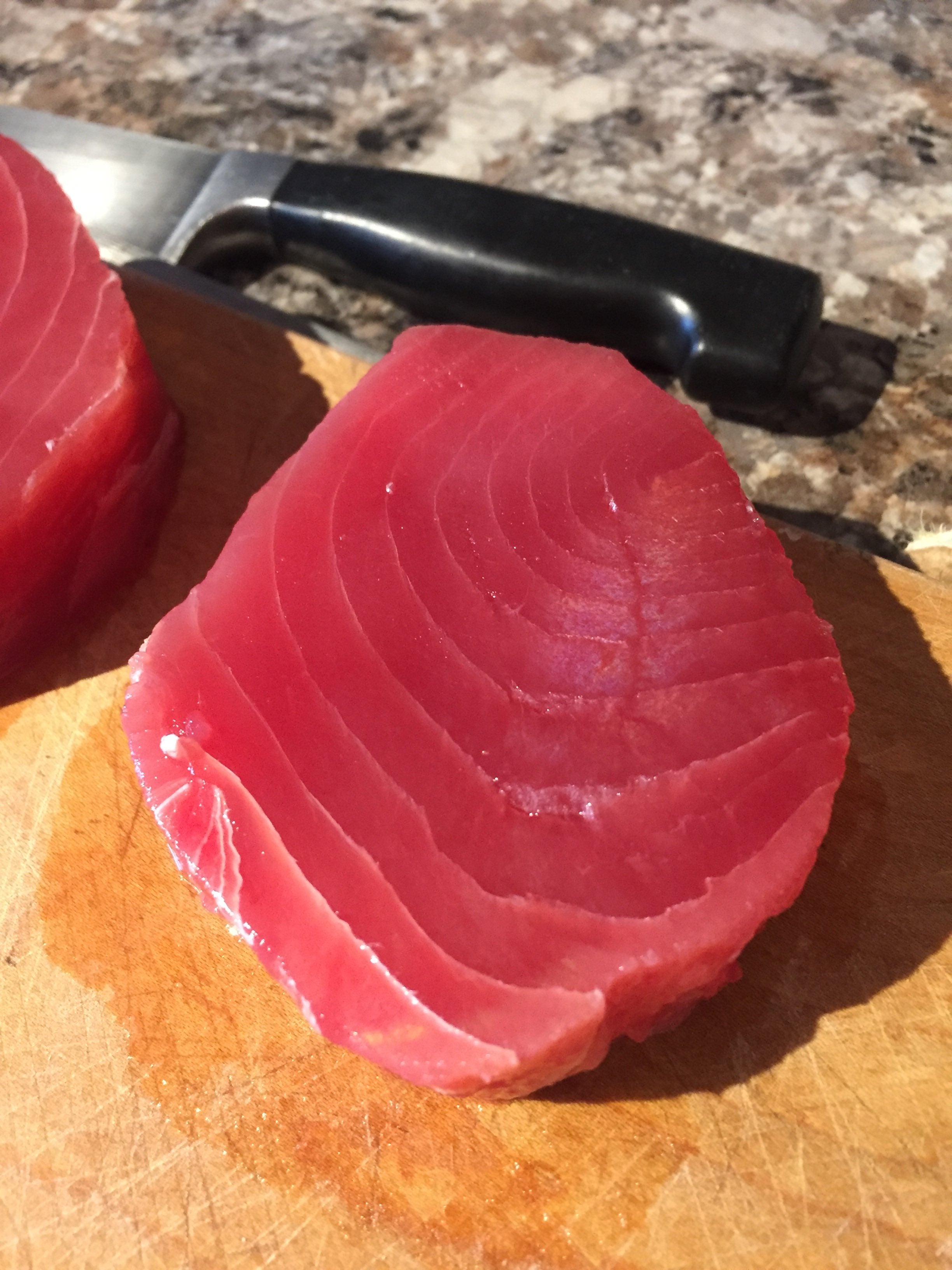 Ahi Tuna 6 oz individual portions - 10 lb case (26 portions)